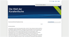 Desktop Screenshot of korallenfisch.de